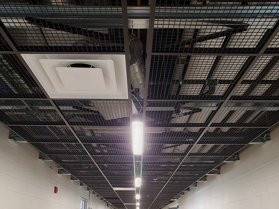 Ontario Ministry of Transportation Campus interior metal ceiling